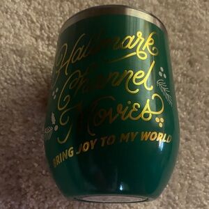 Hallmark Green and Gold Drinkware tumbler